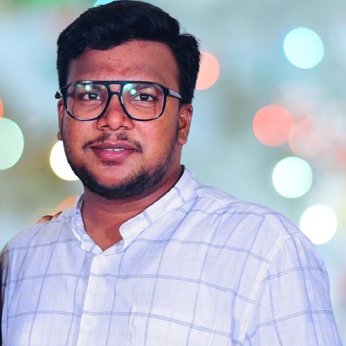 Shabul Hussain Abdul portrait with bokeh background